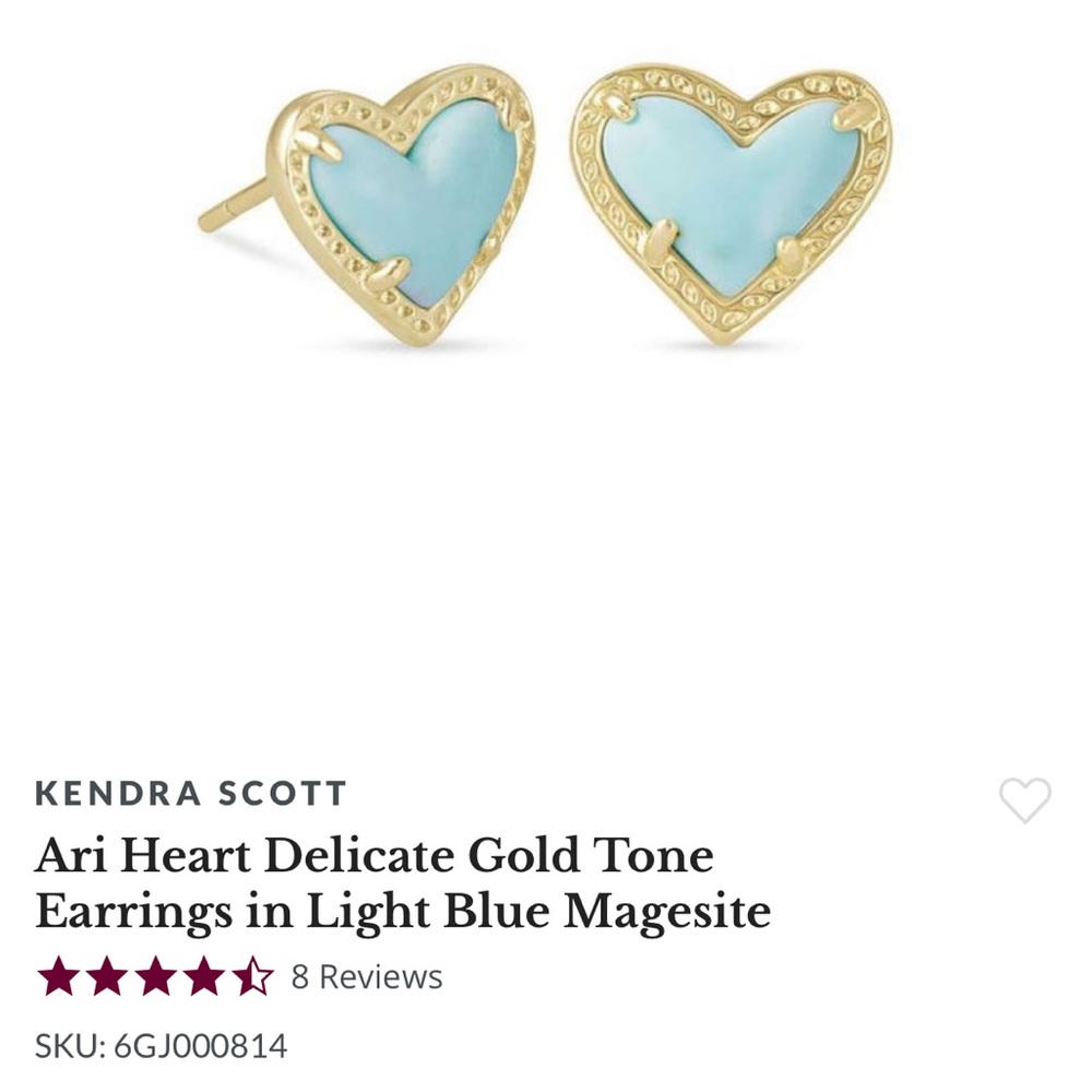 Kendra Scott Ari heart earrings
